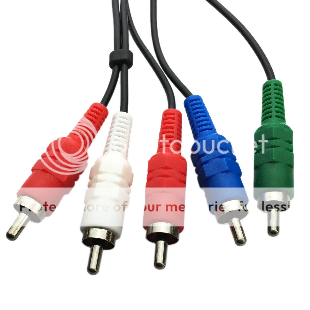 Component HD TV Audio & Video Cable for Sony PlayStation PS3 PS2